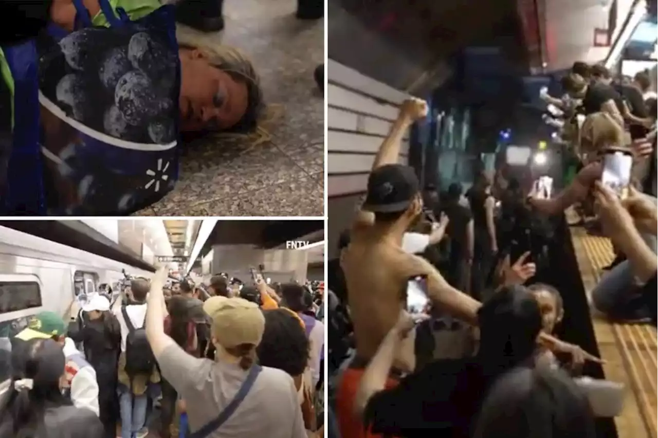 Protesters jump onto subway tracks, clash with NYPD over Jordan Neely’s death