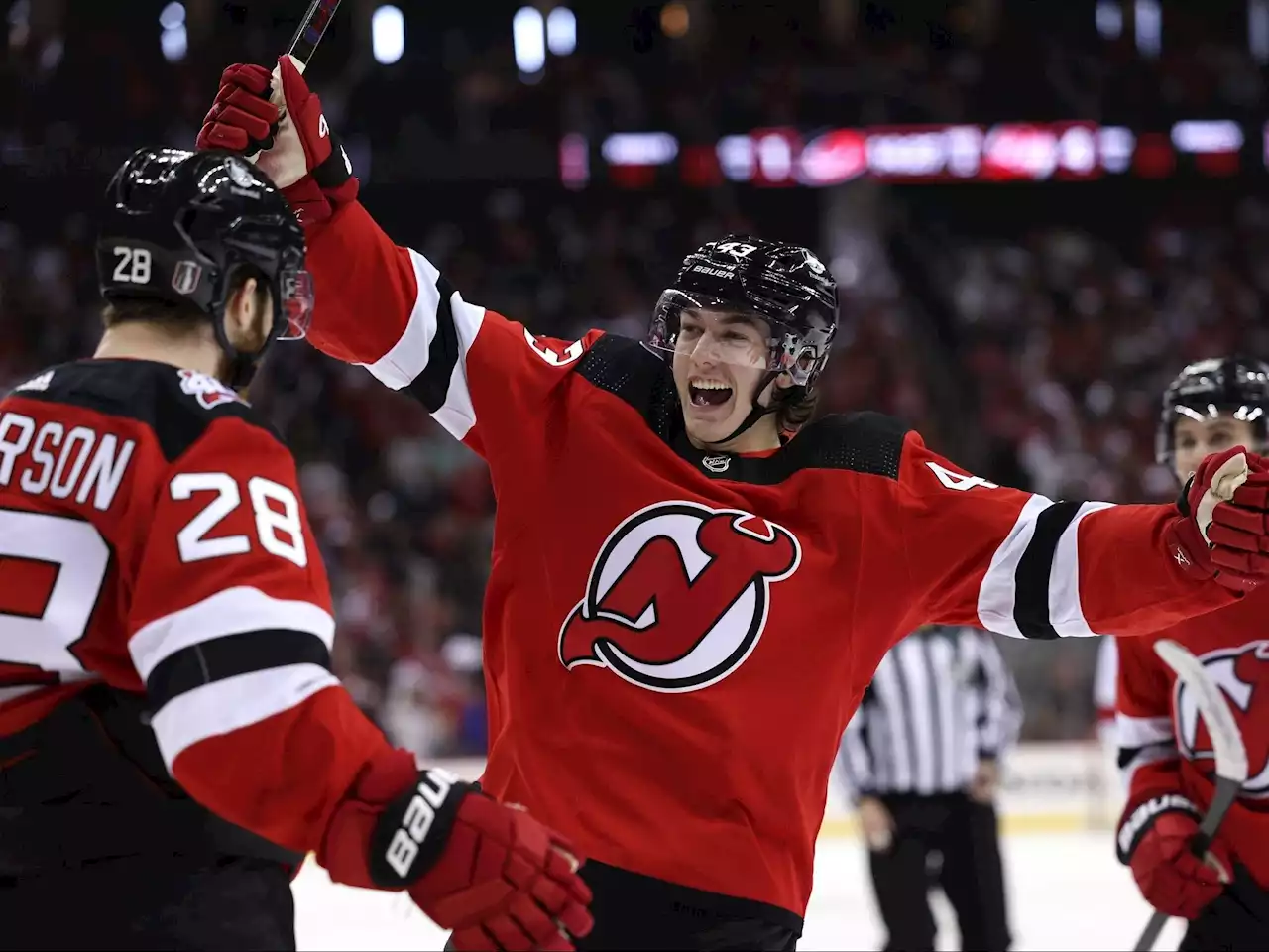 Devils rout Canes 8-4, trim series deficit to 2-1