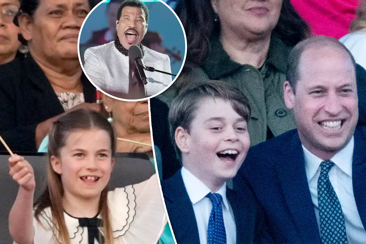 Prince George, Princess Charlotte rock out to Lionel Richie at coronation concert