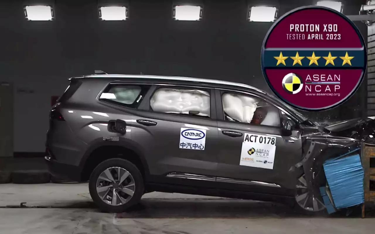 Proton X90 gets 5-star ASEAN NCAP crash test rating - paultan.org