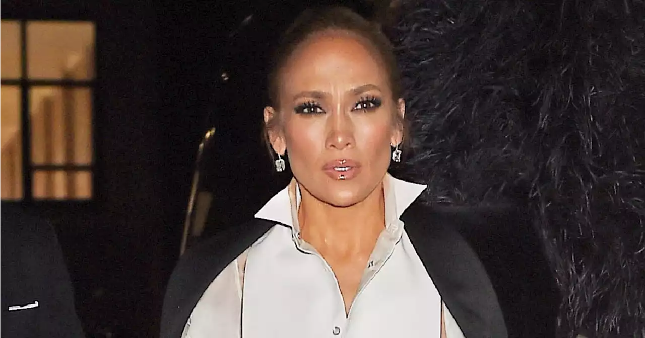 J Lo Goes Braless for the Met Gala Afterparty in a Sideboob-Baring Top