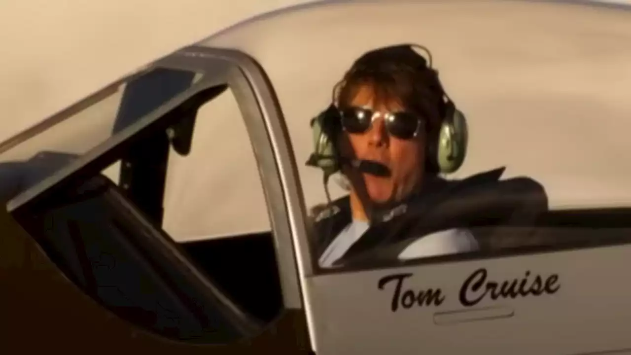 Tom Cruise takes to the sky to deliver 'wingman' coronation message to the King