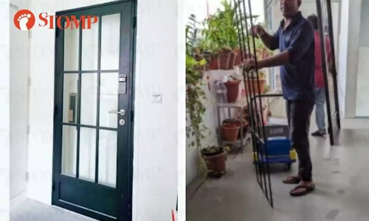 Woman orders $3,298 gate with digital lock, workmen show up with it but then take it back