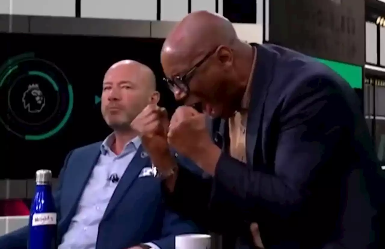 Arsenal fans love Ian Wright's wild celebration in front of Newcastle legend Alan Shearer