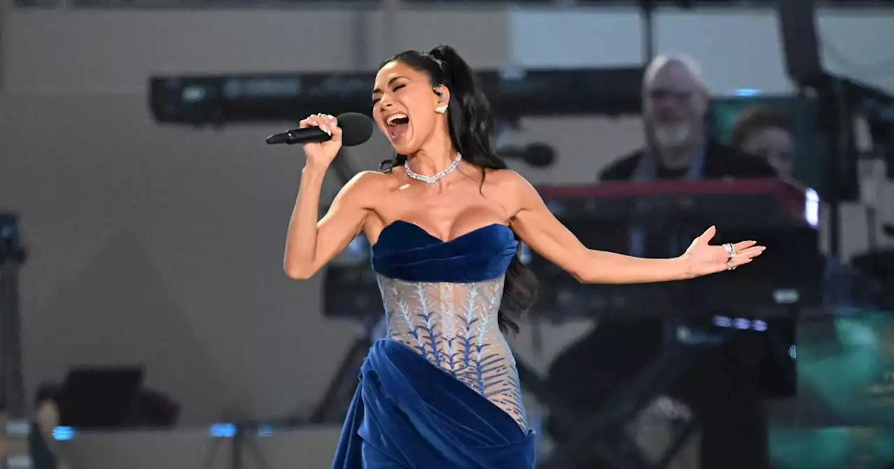 Nicole Scherzinger sings a Disney classic during her ‘princess’ moment at coronation concert