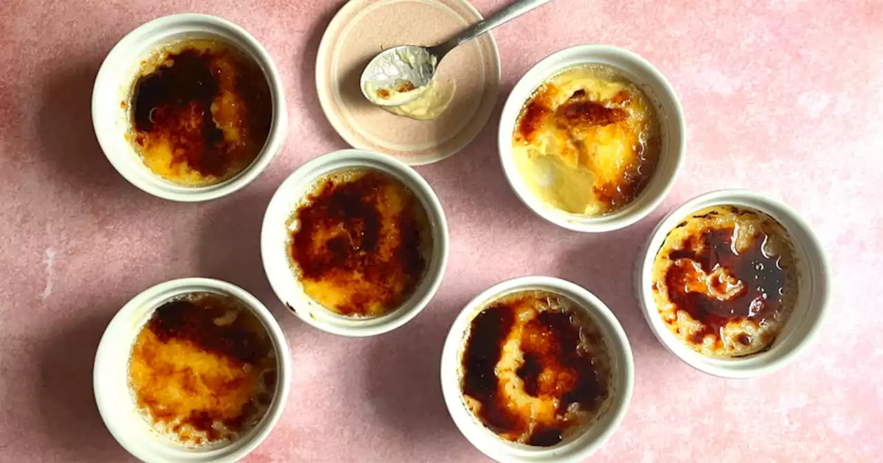 Yes, you can make crème brûlée at home. Here's how to do it