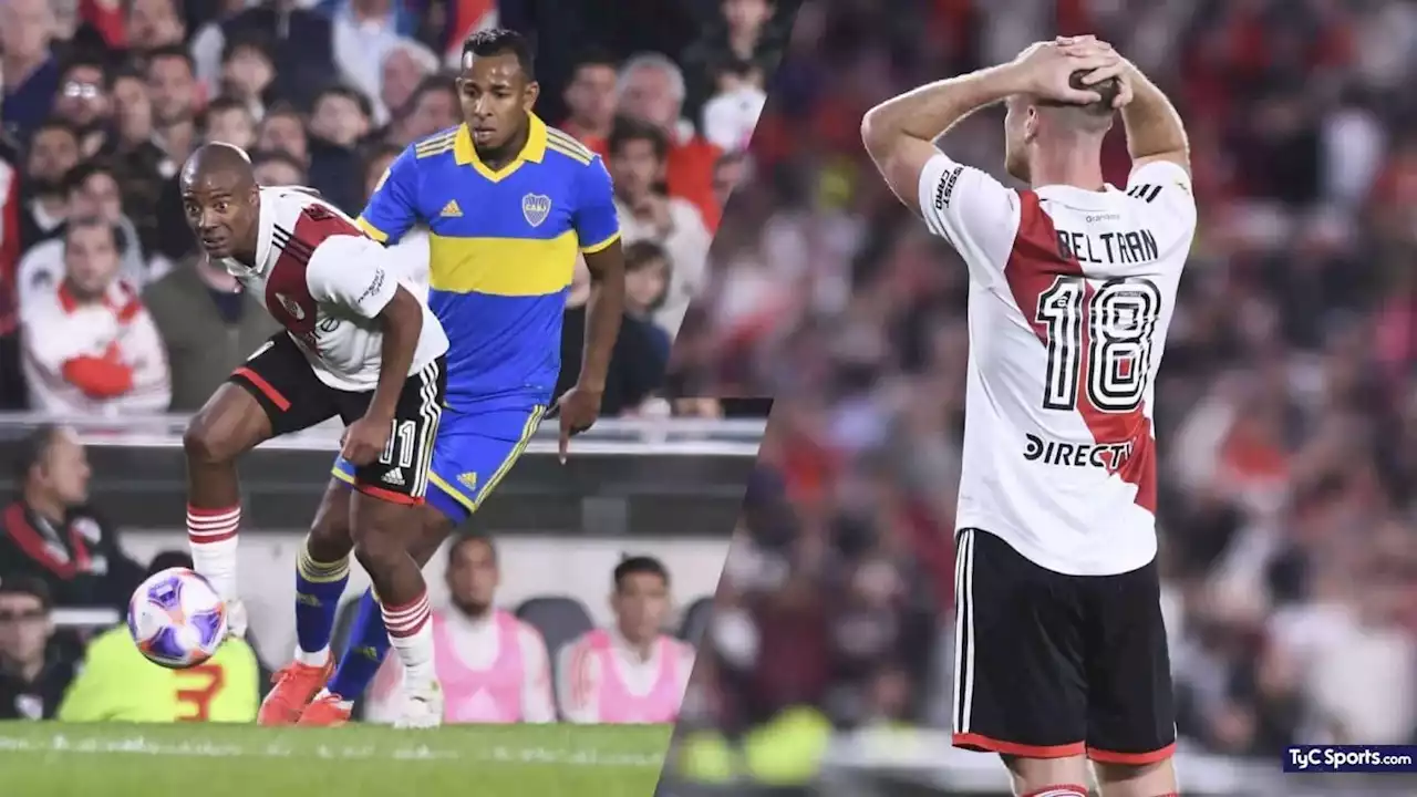 Atento, River: los DOS jugadores que terminaron con MOLESTIAS el Superclásico ante Boca - TyC Sports