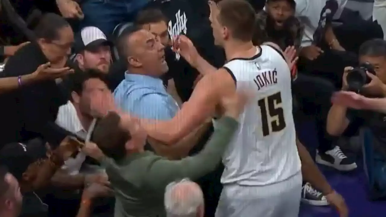 VÍDEO | Jokic se mete en un lío tras empujar al dueño de los Suns