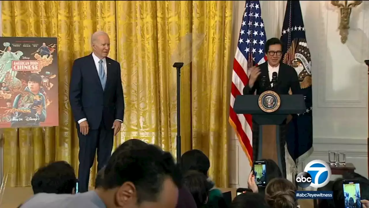 Oscar-winner Ke Huy Quan attends WH screening of 'American Born Chinese' for AAPI Heritage Month