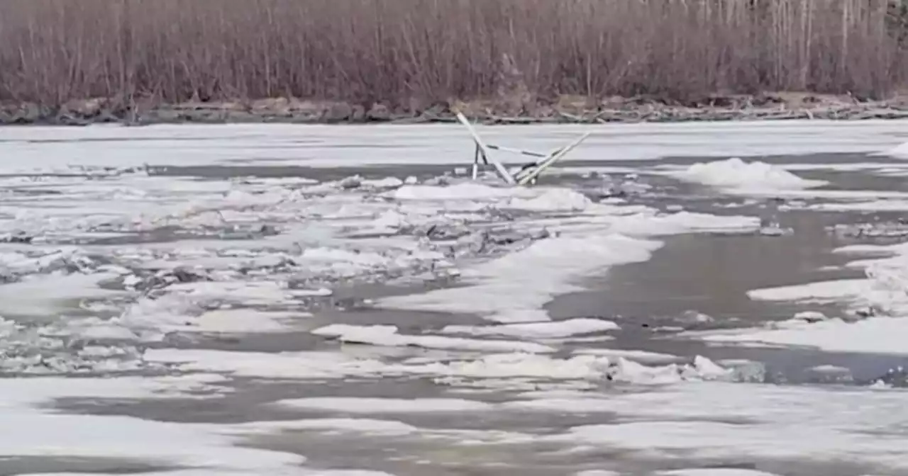 Annual Nenana Ice Classic river breakup guessing game ends with an icy splash