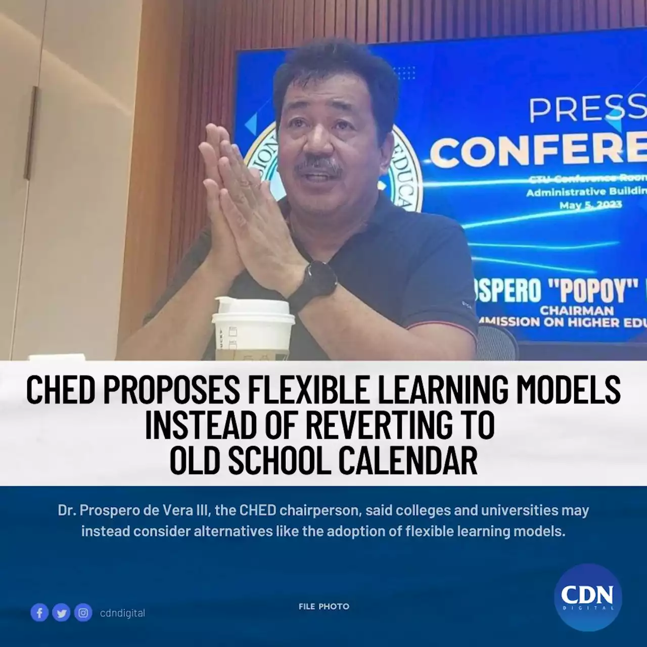 CHED proposes flexible learning models instead of reverting to old school calendar
