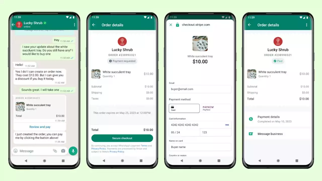 WhatsApp launches in-chat payments for Singapore-based businesses