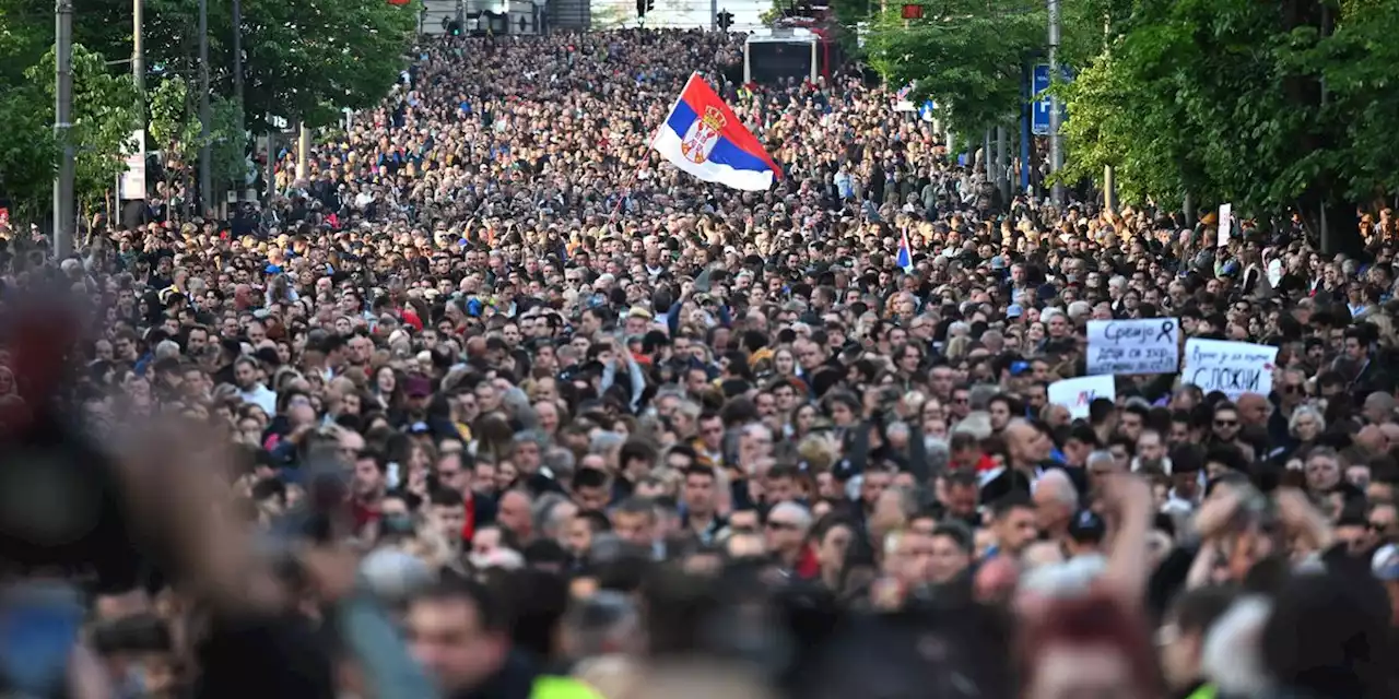 'Serbia Against Violence': Tens of Thousands Demonstrate After Pair of Mass Shootings