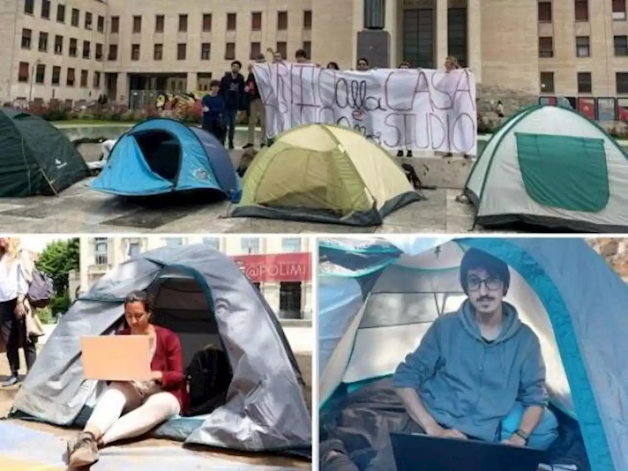 I ragazzi delle tende: la protesta degli universitari contro il caro affitti si estende da Milano a Roma