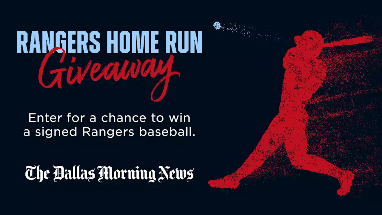 Score big with our Rangers Home Run Giveaway