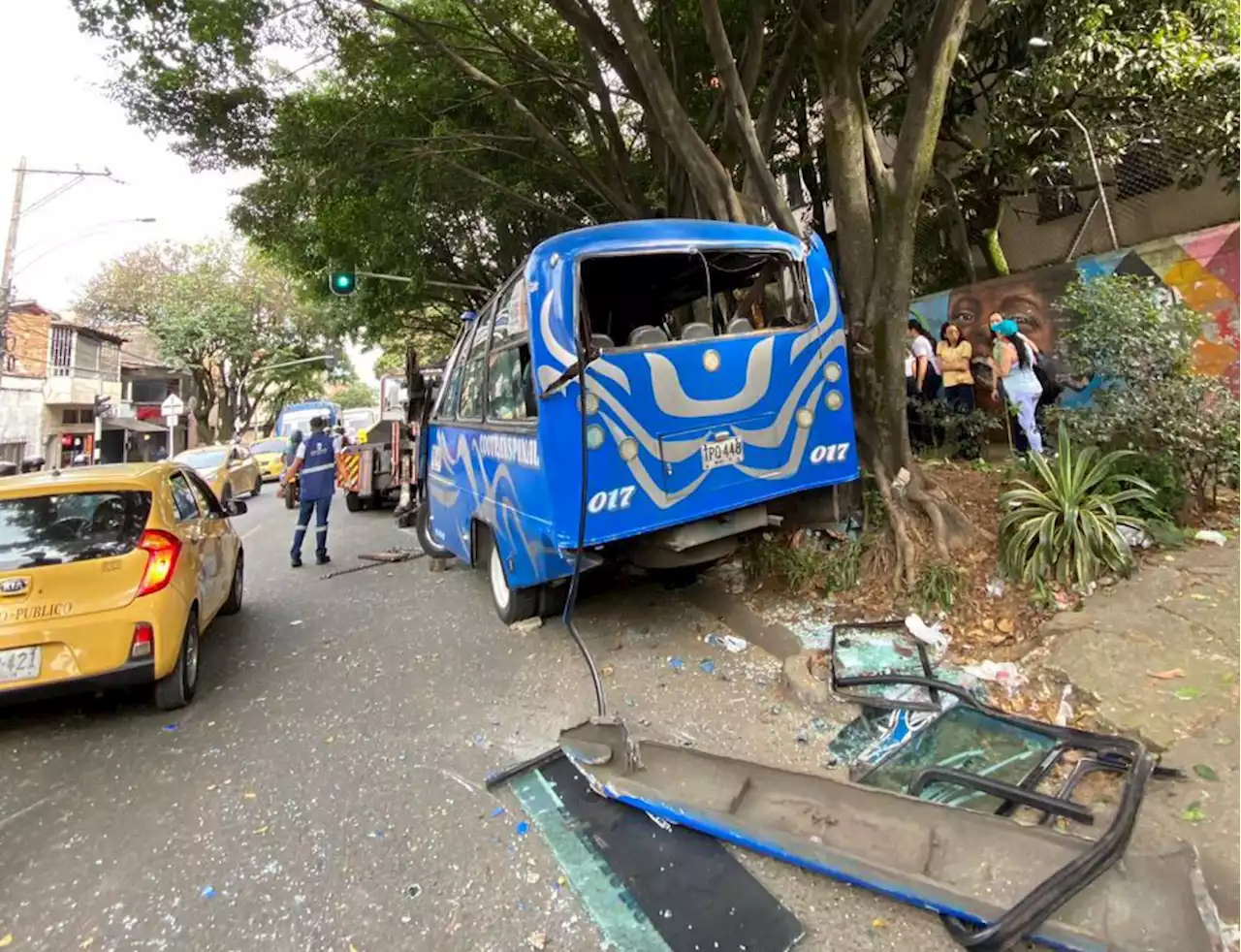 En video: así fue el grave accidente múltiple ocasionado por un bus en Medellín