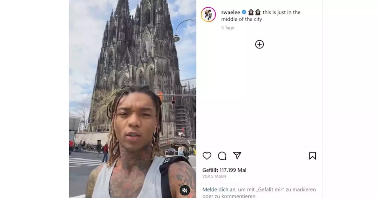 Kurioser Post: US-Rapper vor Kölner Dom – und wilde Spekulationen in den Kommentaren