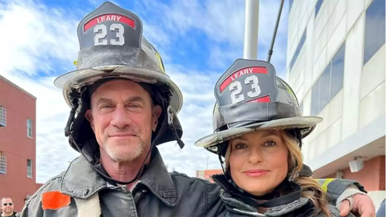 'Law & Order's' Mariska Hargitay and Christopher Meloni team up to honor firefighters