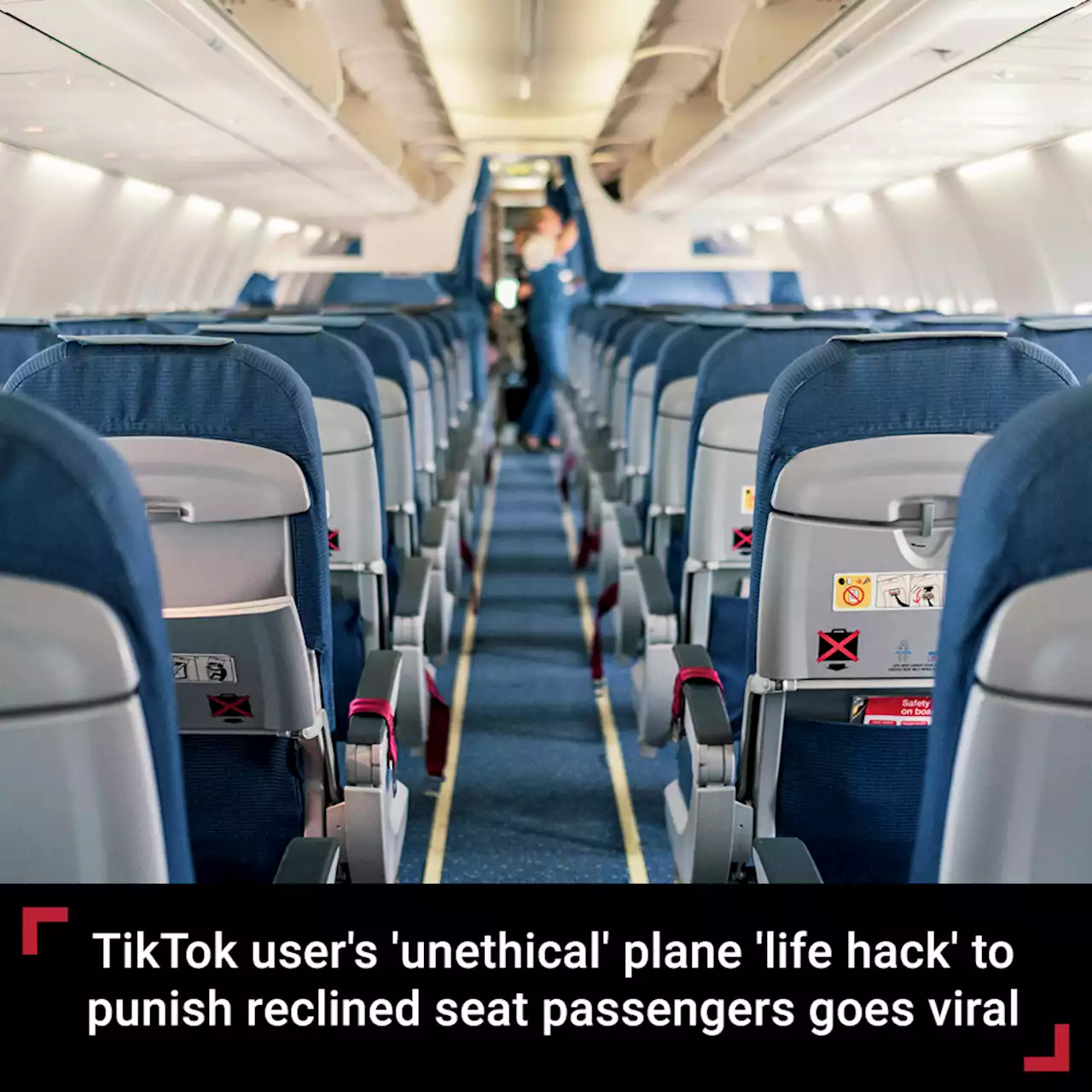 TikTok user's 'unethical' plane 'life hack' to punish reclined seat passengers goes viral: 'Full blast'