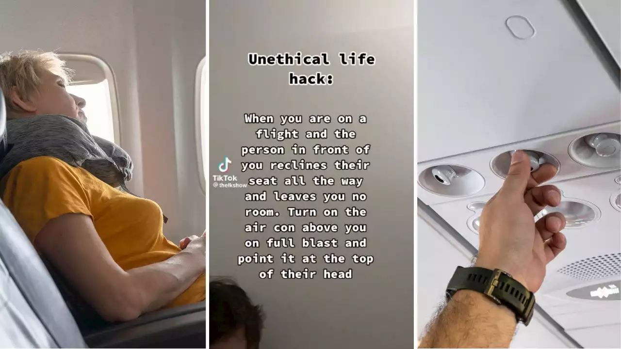 'Unethical' air travel tip on punishing reclined fliers goes viral