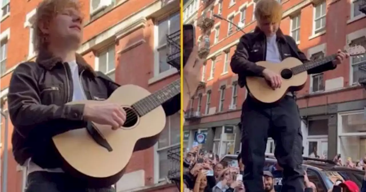 Ed Sheeran celebrates court victory with surprise New York street concert | JOE.ie