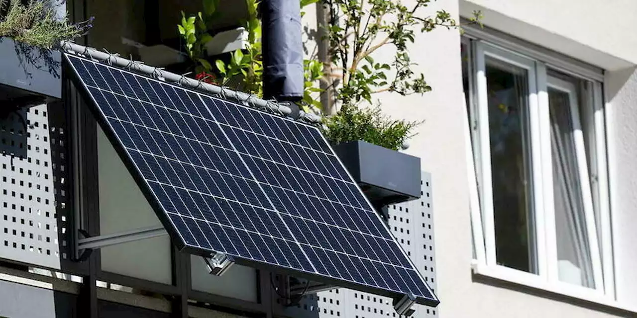 En Allemagne, il y a des panneaux solaires au balcon