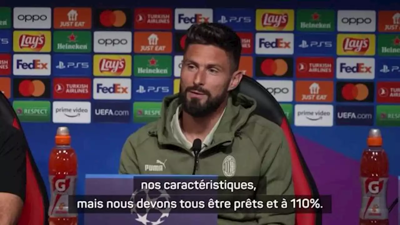 Olivier Giroud (AC Milan) : « C'est un derby, et un derby, c'est spécial »