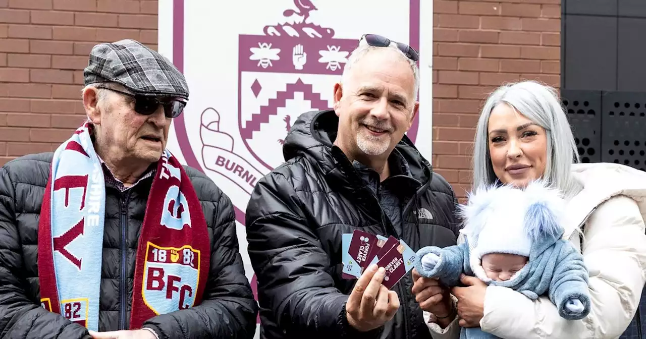 Baby continues family's 140-year Burnley love affair after becoming youngest fan