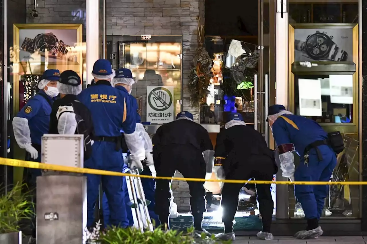 Four held after failed heist in swanky Tokyo district