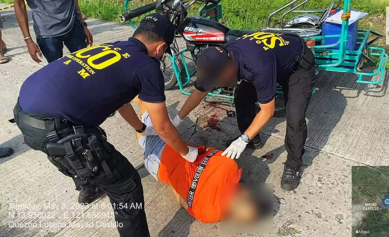 Tricycle driver, daughter shot dead by riding-in-tandem assailants in Lucena City