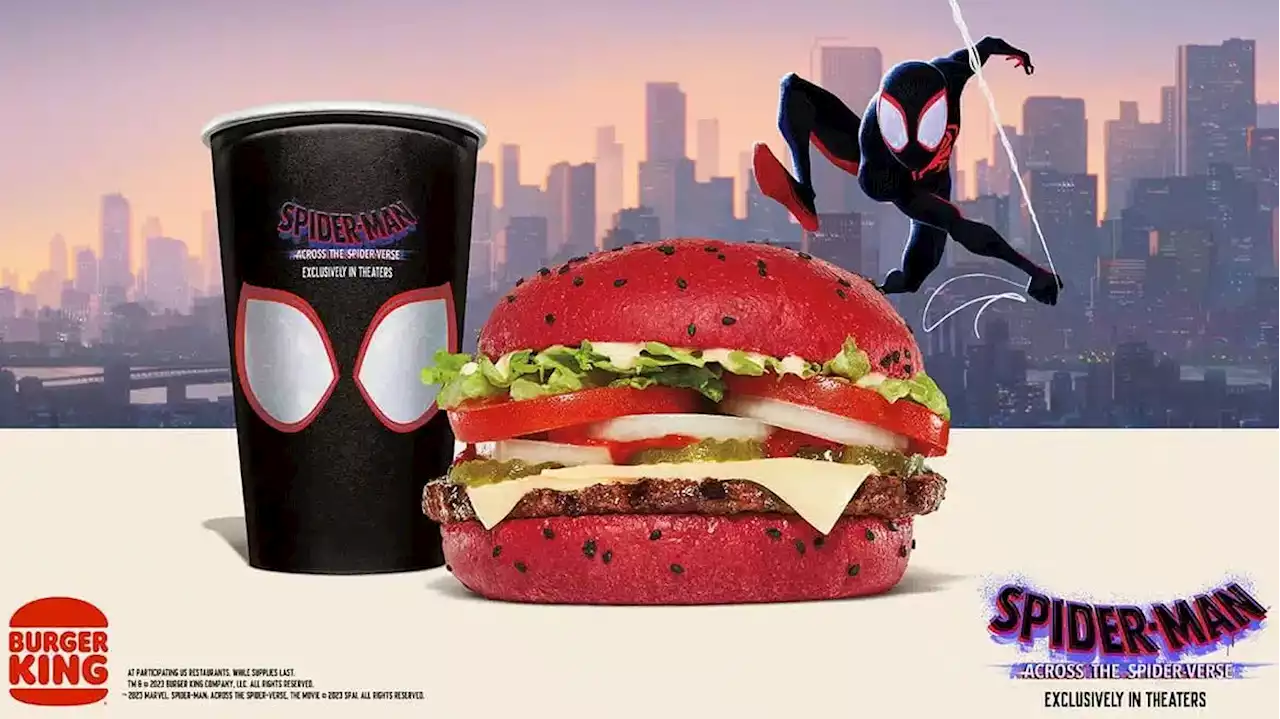 Burger King lanza un Whopper rojo inspirado en Spider-Man