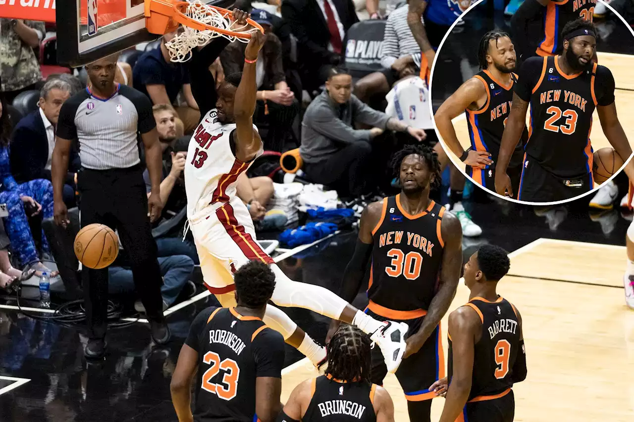 Knicks pushed to brink of elimination after Game 4 loss to Heat