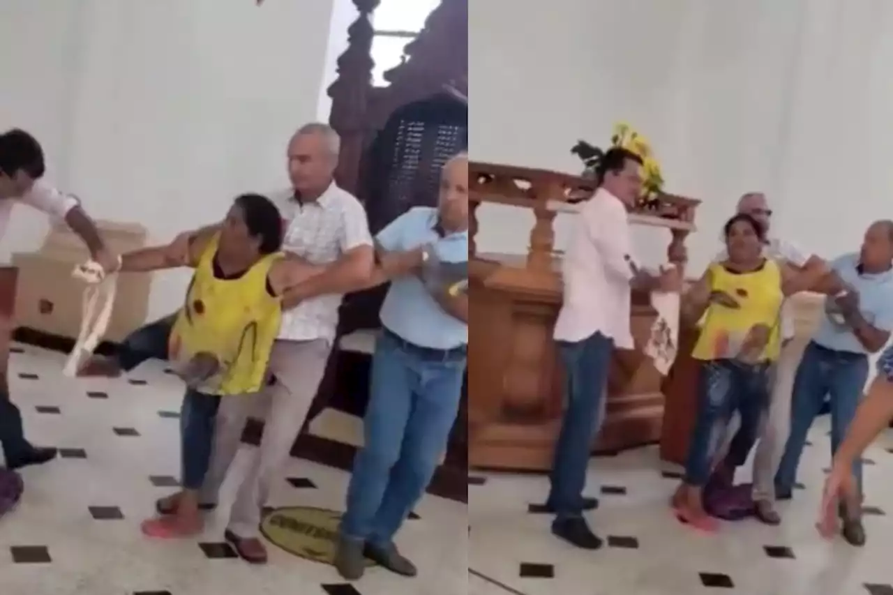 Mujer, aparentemente poseída, destruyó imagen del Divino Niño en una iglesia - Pulzo