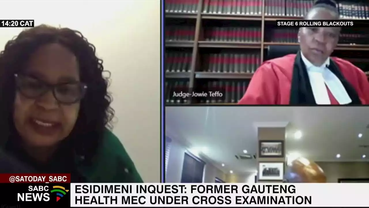 Esidimeni Inquest: Former Gauteng Health MEC under cross-examination