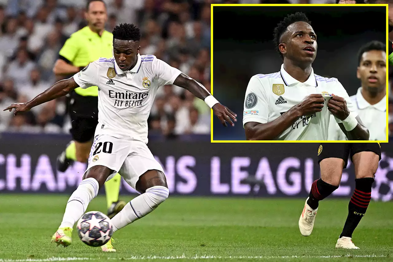 Vinicius Jr rocket gives Real Madrid lead despite Man City's early dominance