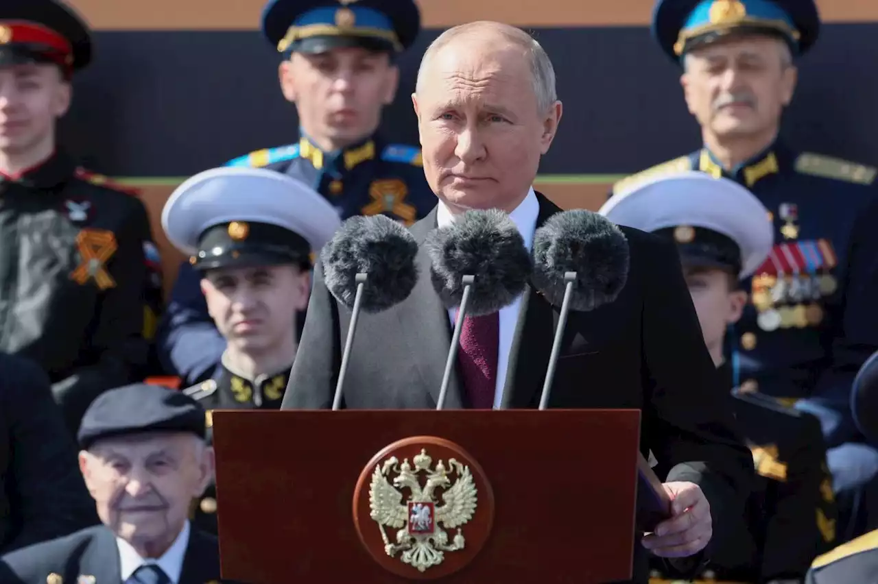 Putin claims world is at a 'turning point' in Victory Day speech as missiles target Kyiv