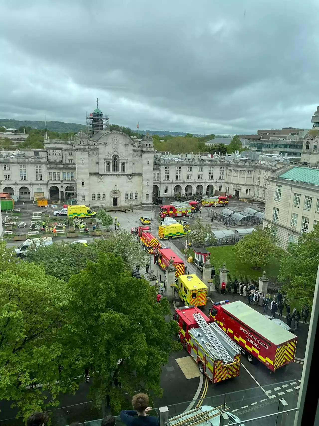 Cardiff university evacuated after chemical spill as medics rush to scene