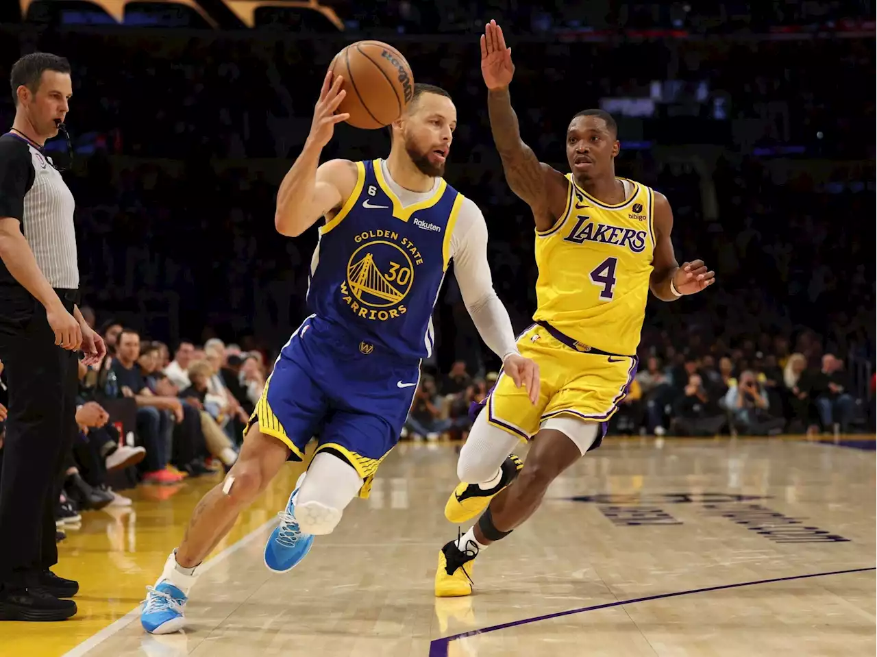 Lonnie Walker shines as Lakers rally past Warriors to take 3-1 series lead