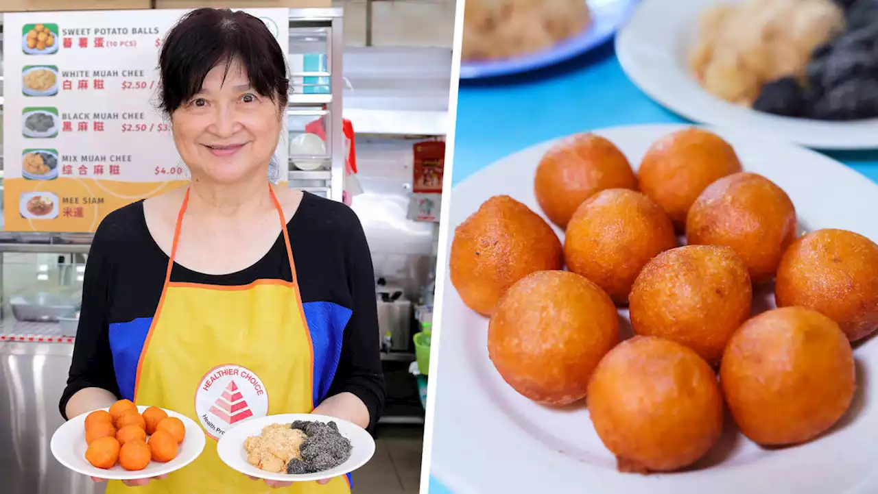 Ex-school ‘canteen auntie’ sells wonderfully crispy, gooey sweet potato balls at S$3 for 10 pieces