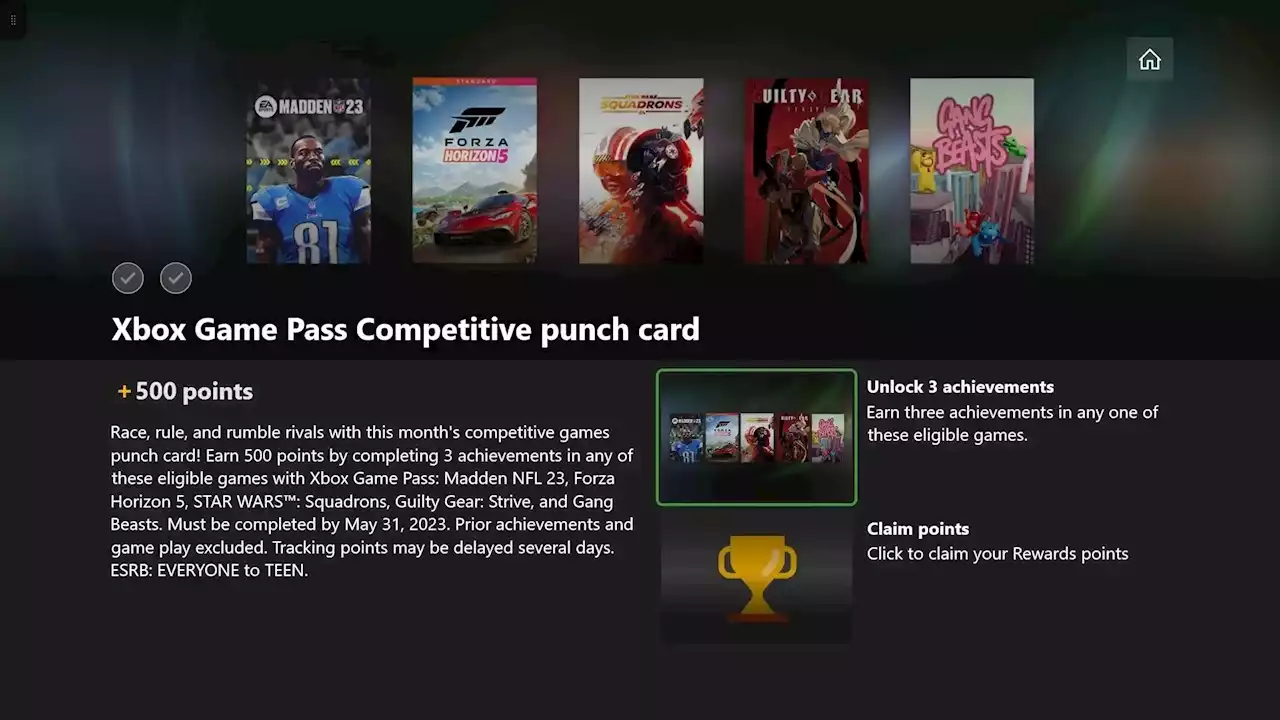 Microsoft Rewards users urged to file support ticket for Xbox Game Pass punch card