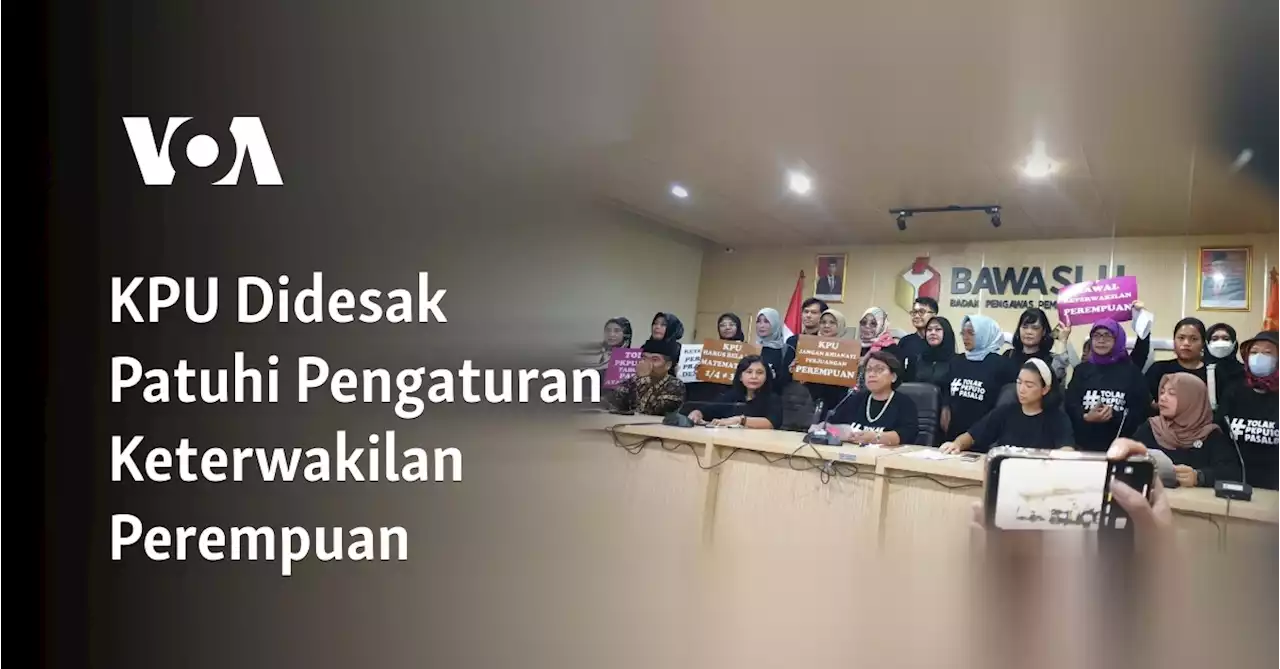 KPU Didesak Patuhi Pengaturan Keterwakilan Perempuan