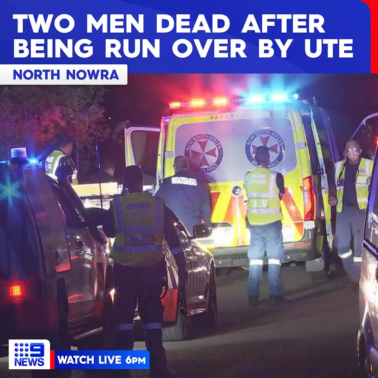 Two men dead after being run over by ute in regional NSW