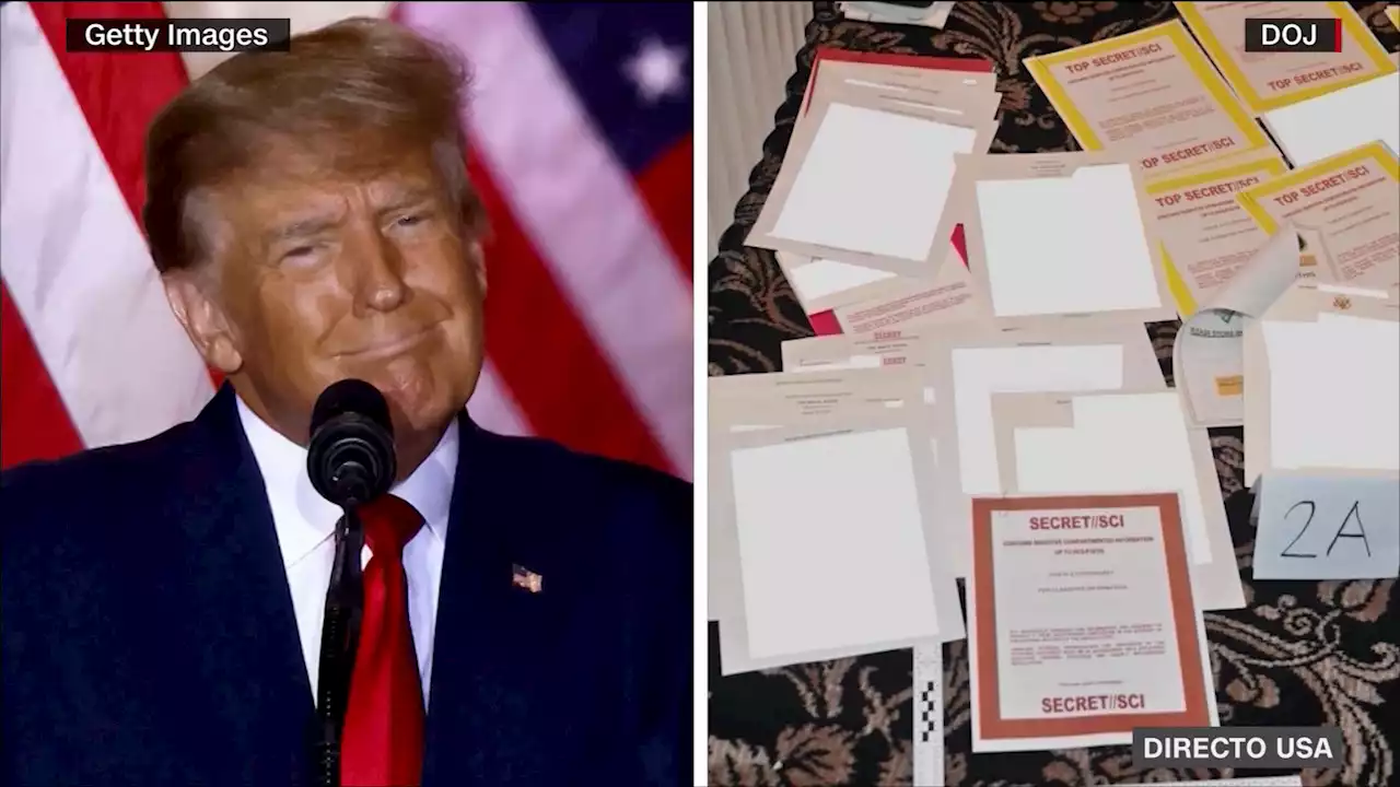 Trump dice en un audio que guardó documento clasificado | Video