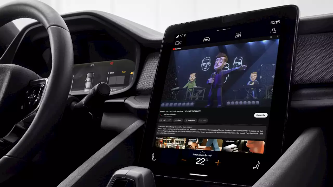 Polestar 2: YouTube kommt ins Auto und Apple Maps in das Fahrerdisplay
