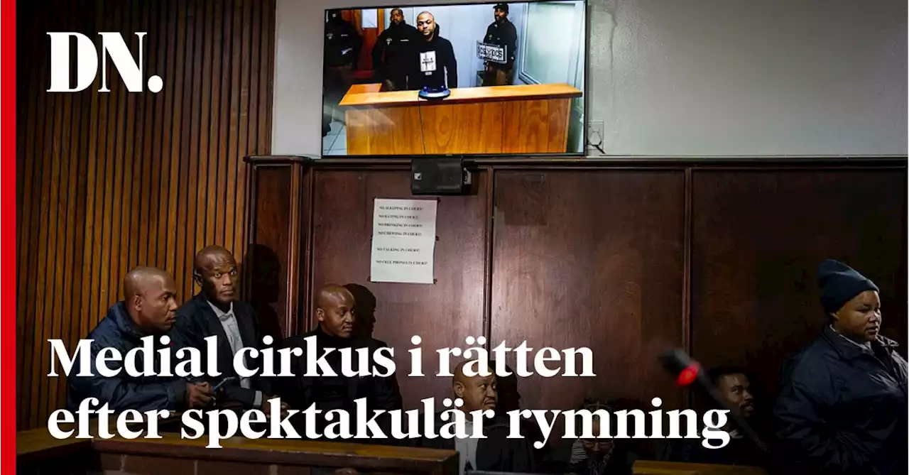 Rättsprocessen inledd efter den spektakulära rymningen i Sydafrika