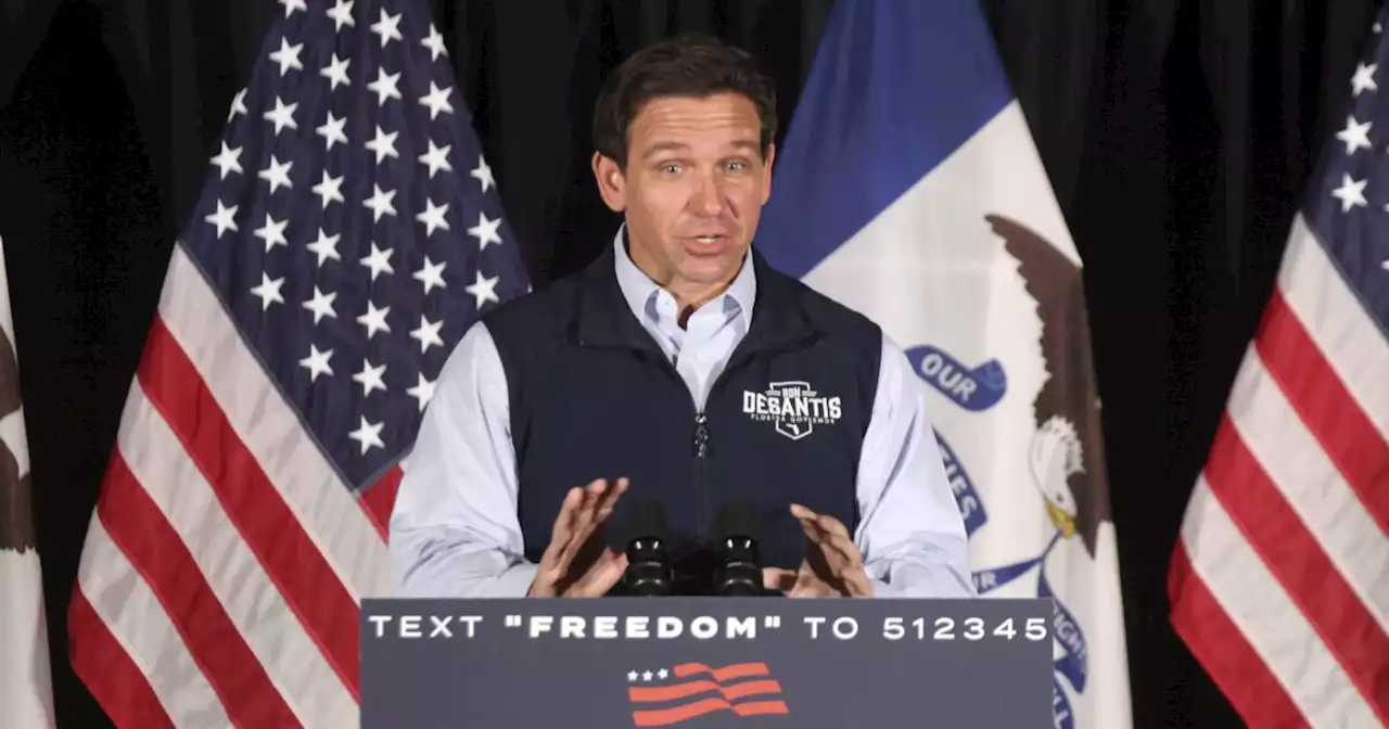 DeSantis calls for 'a sense of normalcy' in Iowa, rebuking Biden