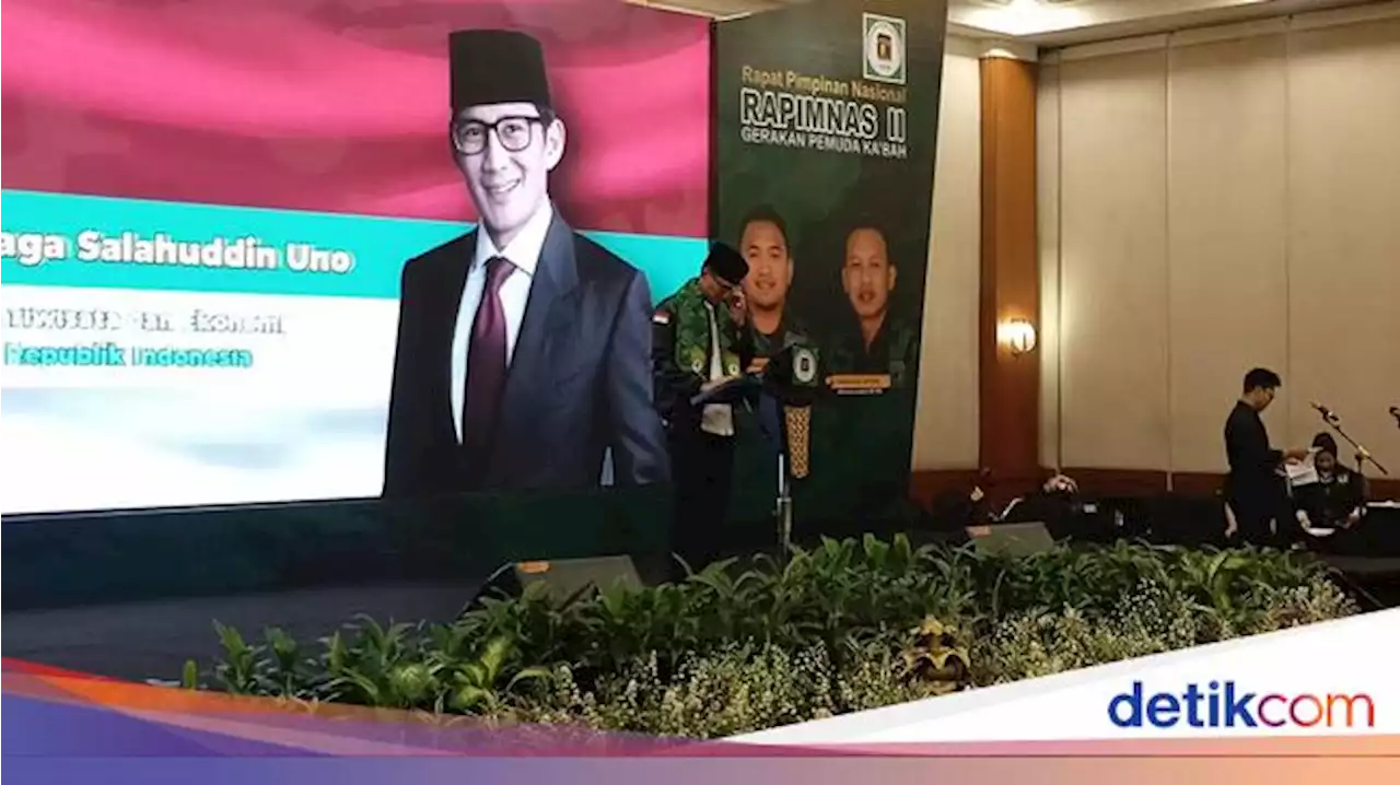 Sandiaga Lempar Kode Duet Bareng Ganjar di Acara Rapimnas GPK