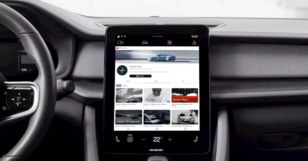 Polestar 2 now has an integrated YouTube app | Engadget