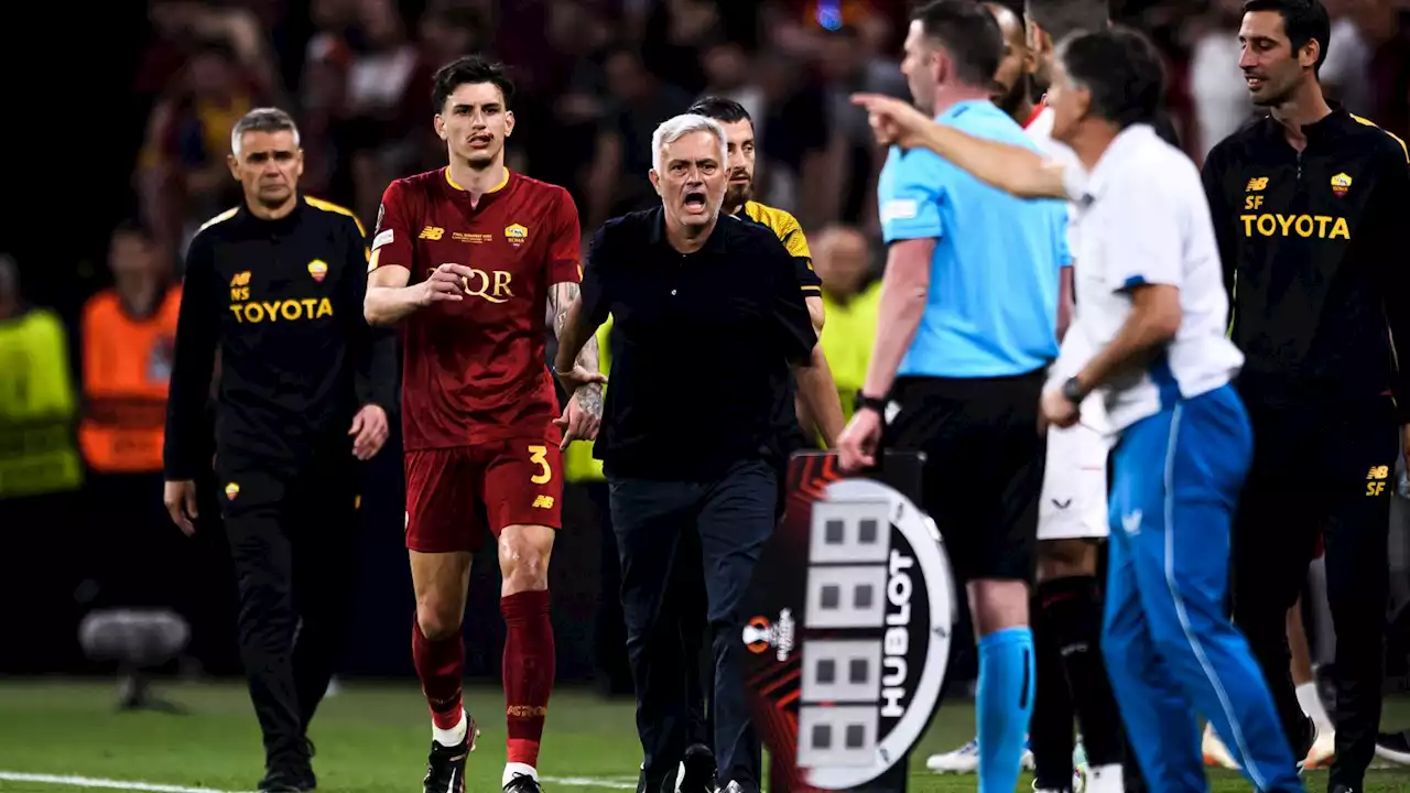 'F**king crooks' - Mourinho blasts 'f**king disgrace' Taylor and his team after Roma lose Europa final