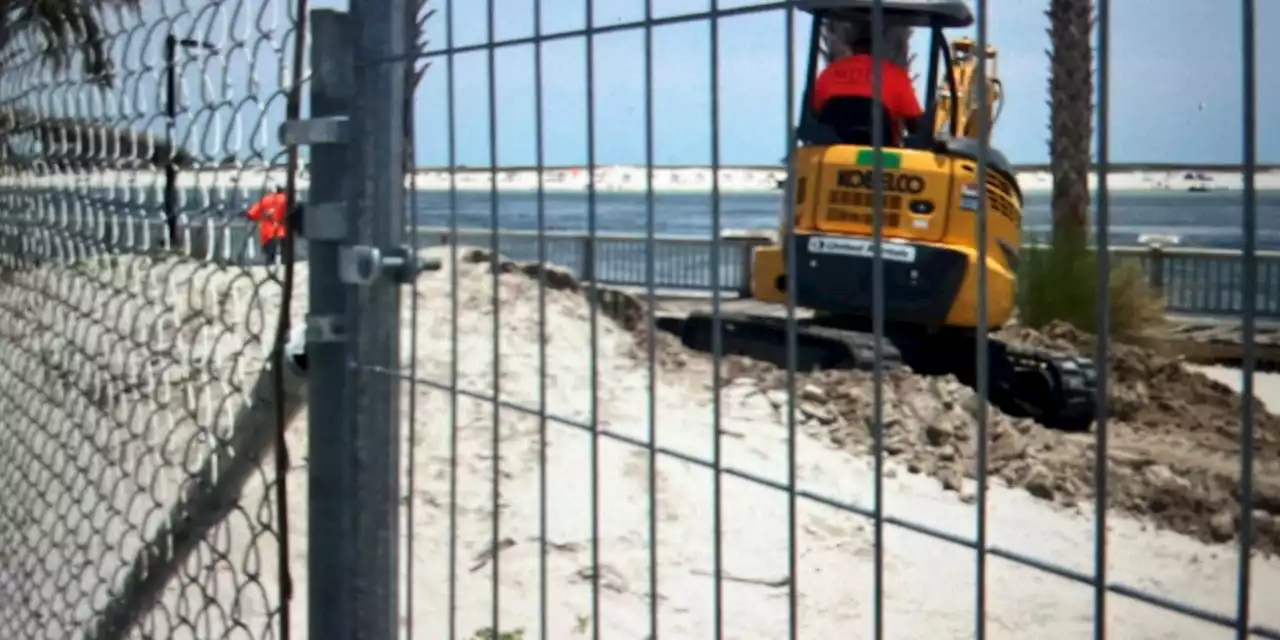 Perdido Pass Park and seawall repair now underway